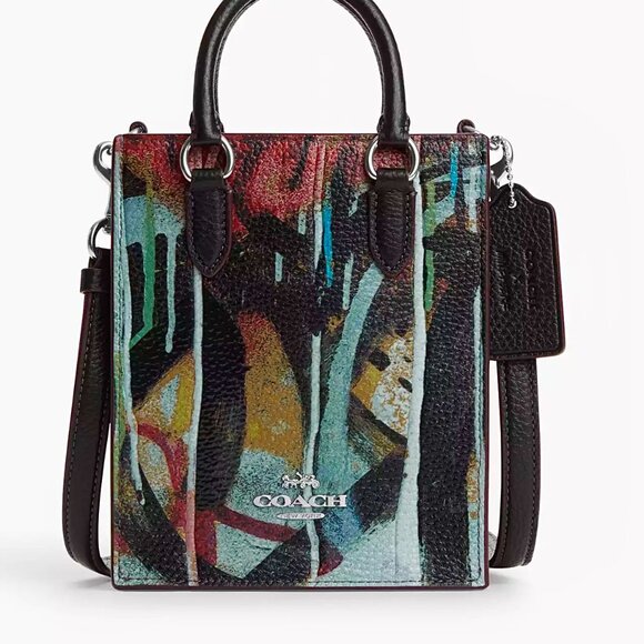 NWT - COACH x Mint + Serf - North/South Mini Bag Graffiti Print - Picture 15 of 16